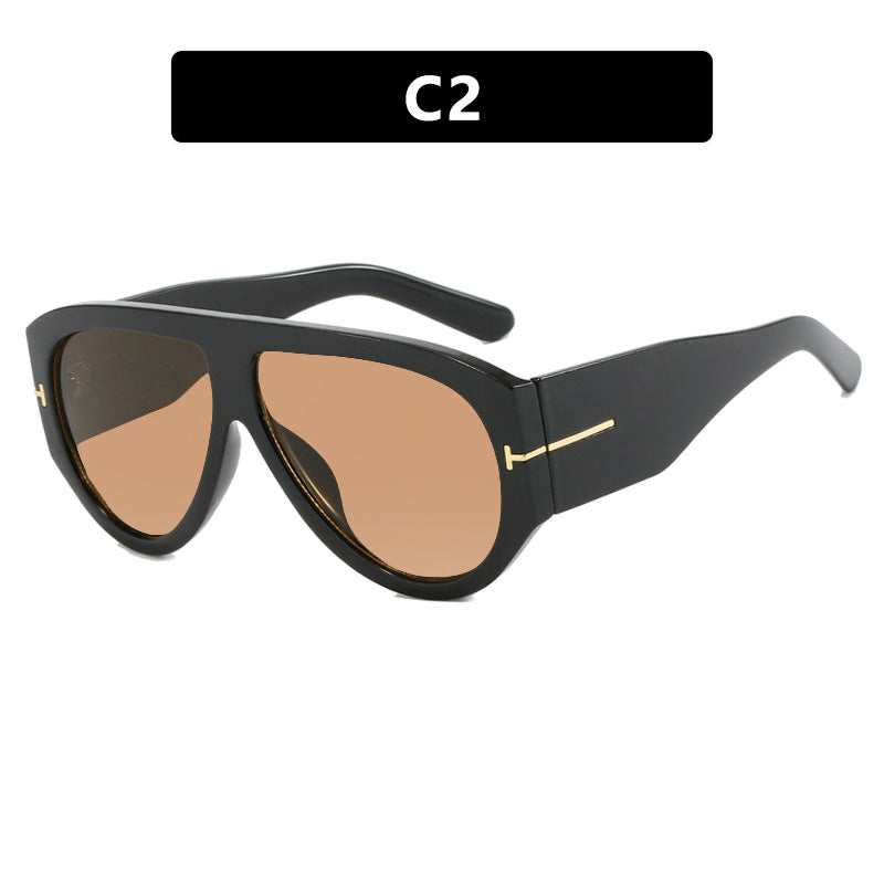 Damen Geometrische Sonnenbrille mit modernem Rahmen und polarisierten Gläsern Karnz