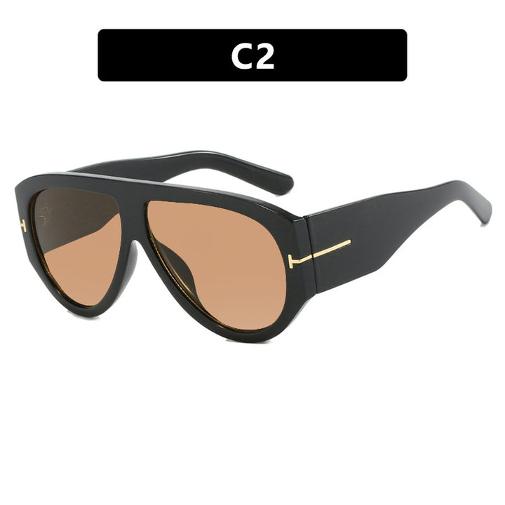 Damen Geometrische Sonnenbrille mit modernem Rahmen und polarisierten Gläsern Karnz