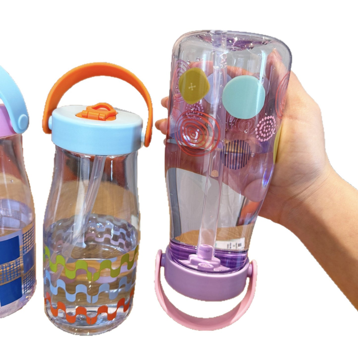 Damen kreative Trinkflasche mit Silikon-Trageschlaufe Karnz