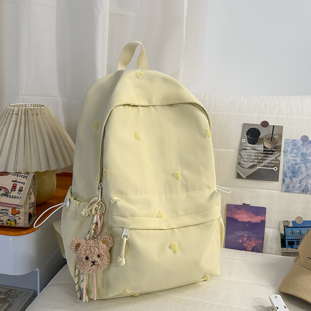 Vielseitiger lässiger Rucksack mit lustigem Charakteranhänger Karnz