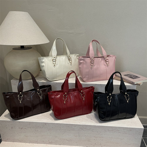 Elegante strukturierte Tote-Handtasche