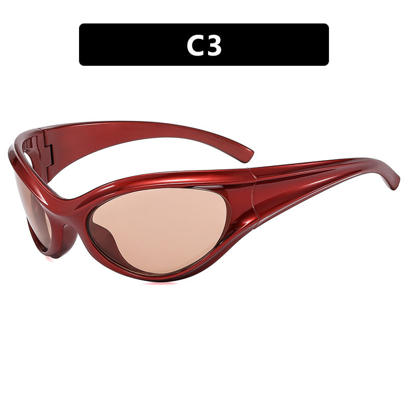 Damen sportliche Sonnenbrille mit aerodynamischem Design Karnz