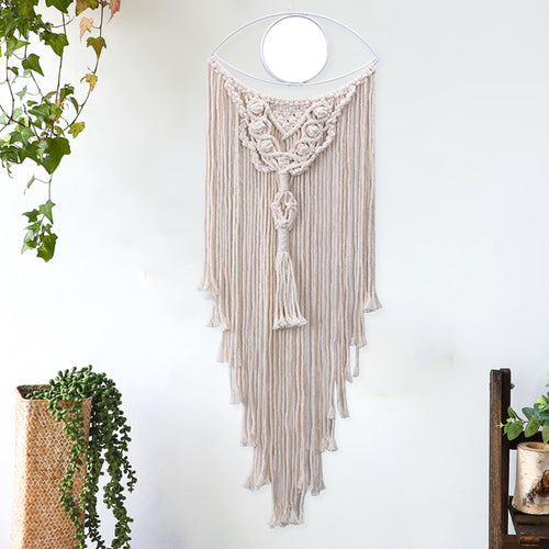 Dekorativer Makramee Wandbehang mit Boho-Design Karnz
