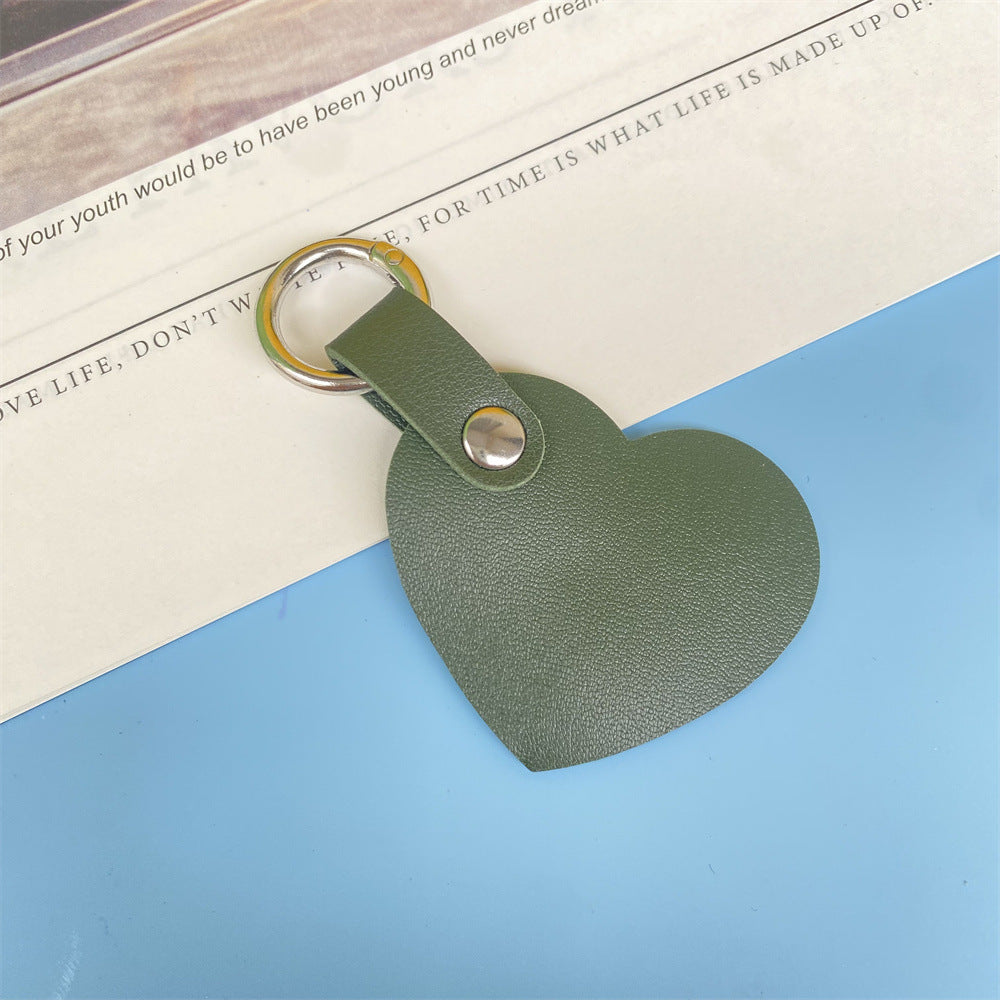 Premium Herzförmiger Leder-Schlüsselanhänger Karnz