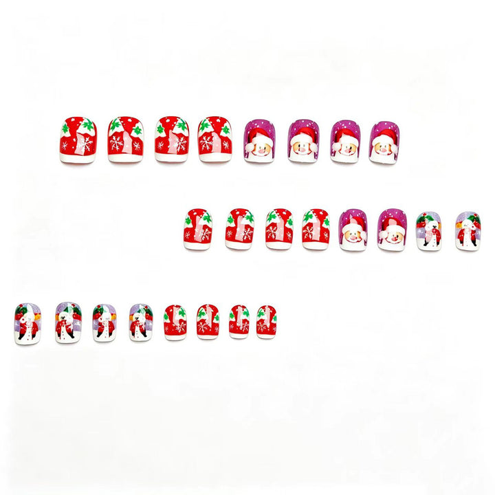 Kunstnägel mit Festlichem Weihnachtsmann-Design Karnz