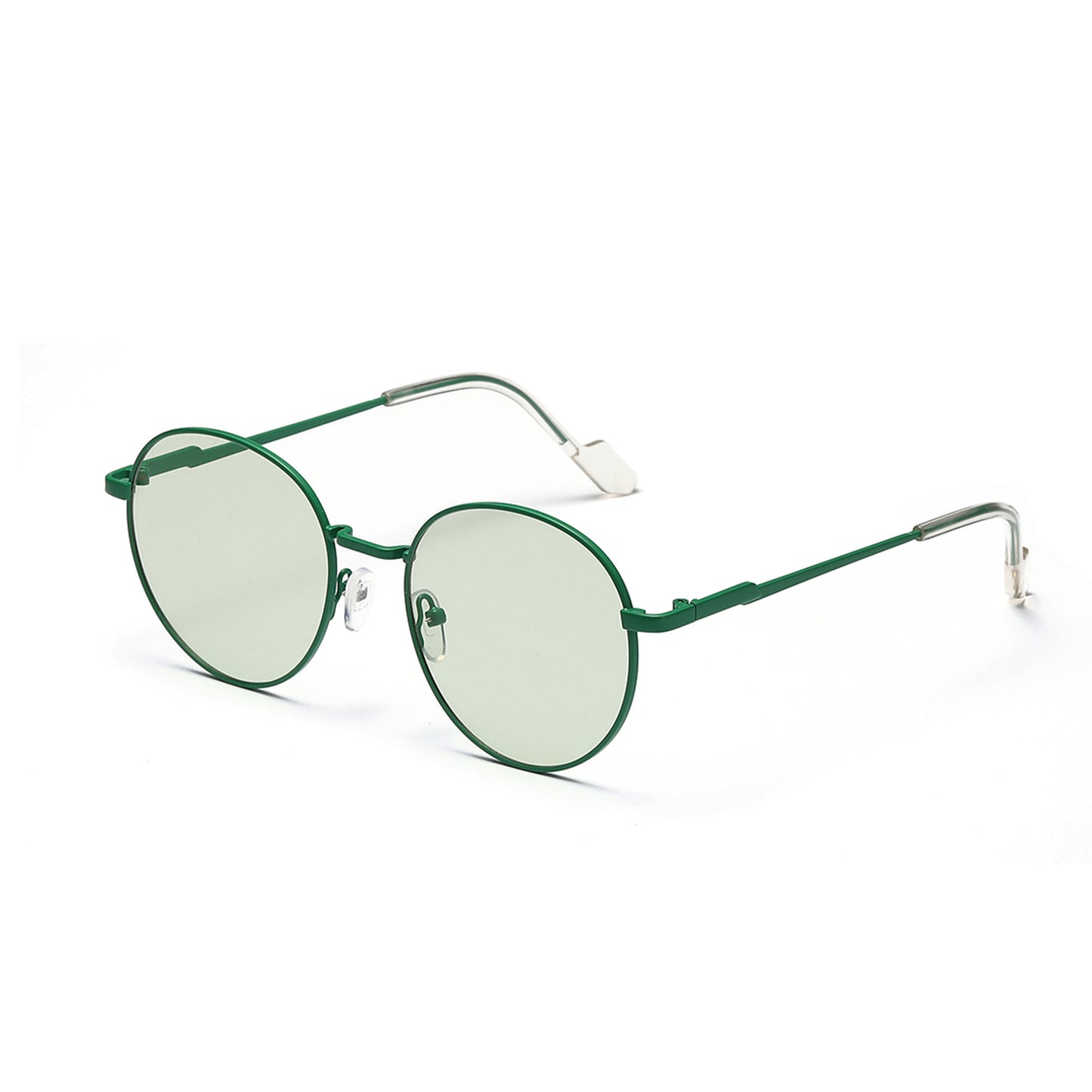 Damen runde Sonnenbrille mit luxuriösem Metallrahmen und UV-Schutz Karnz