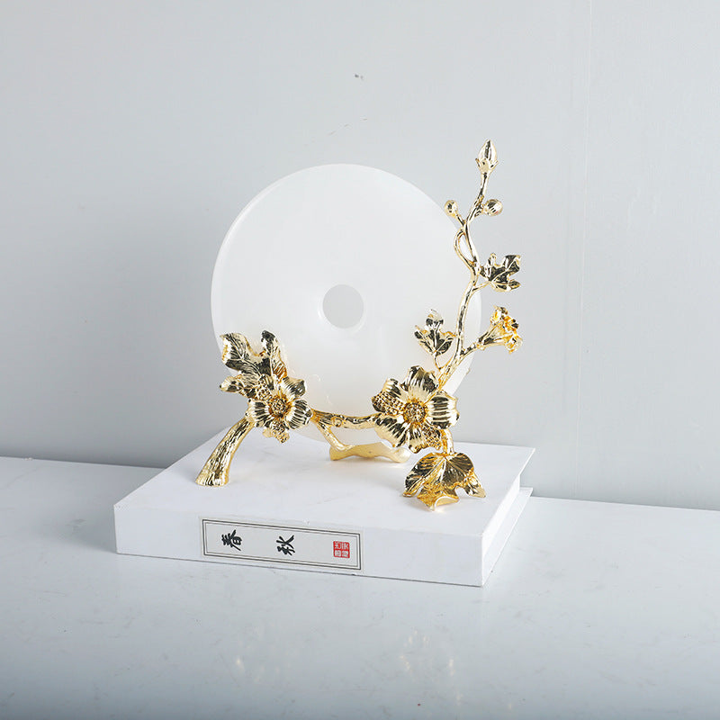 Luxuriöse florale dekorative Diskhalter