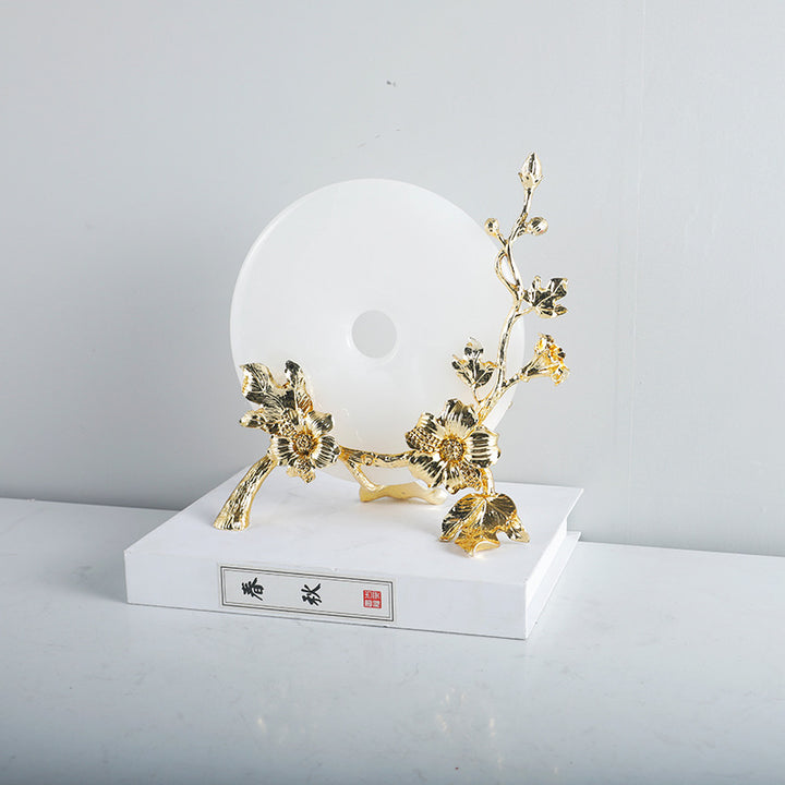 Luxuriöse florale dekorative Diskhalter