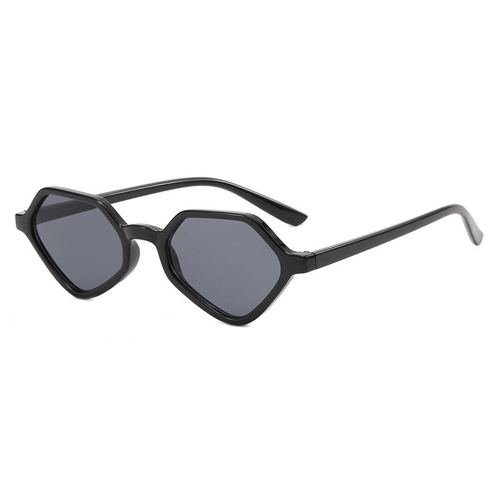 Damen Geometrische Design-Sonnenbrille mit verspiegelten Gläsern Karnz