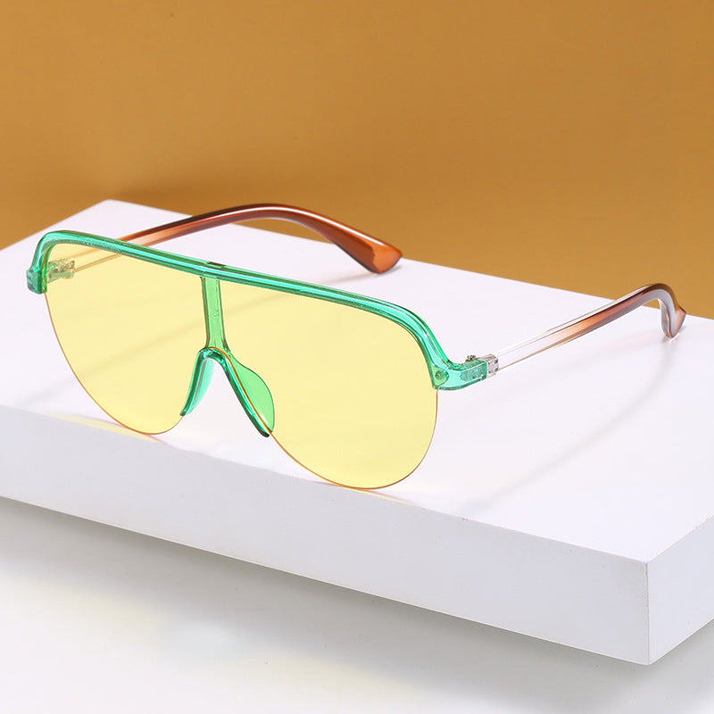Damen oversized Visier Sonnenbrille Karnz