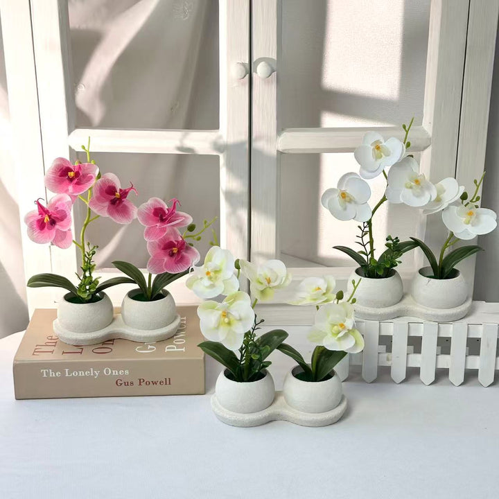 Elegante Faux-Orchideenblütenanzeige