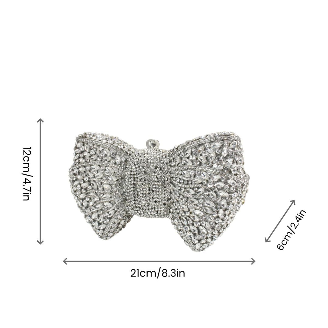 Bogenförmige Strass-Clutch