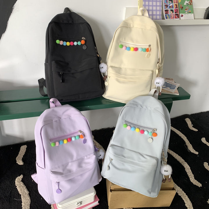 Praktischer Rucksack mit Farbenfrohen Applikationen Karnz