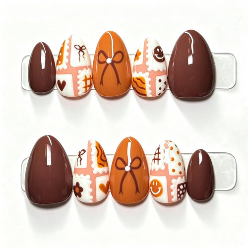 Künstlerisches Nail Art Press-On Set