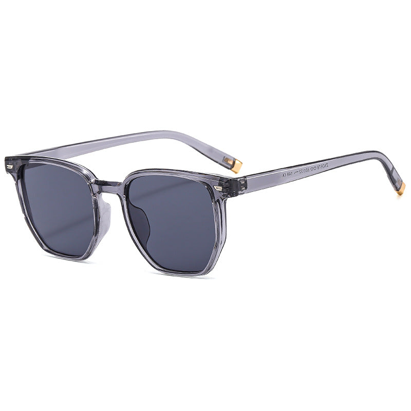 Damen modische transparente Sonnenbrille im eleganten Hexagon-Design Karnz