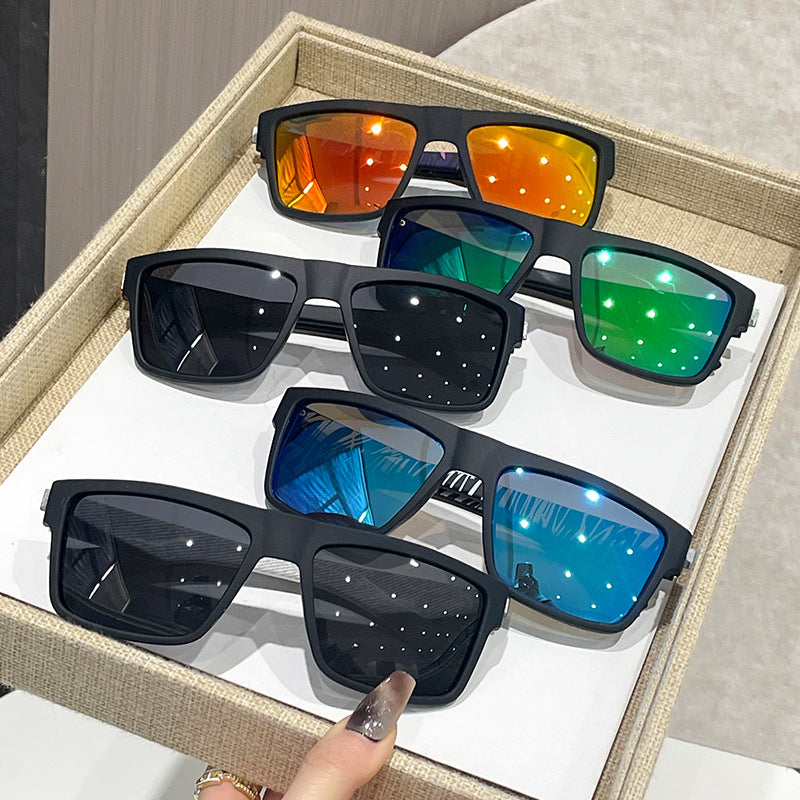 Damen modische Sonnenbrille im geometrischen Design Karnz