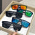 Damen modische Sonnenbrille im geometrischen Design Karnz