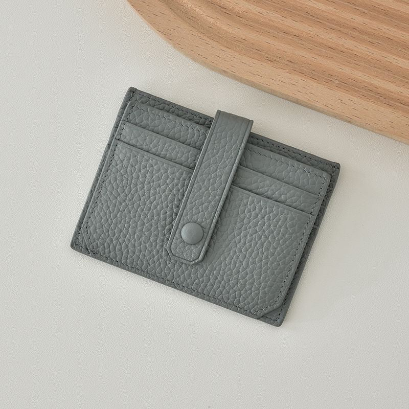 Premium Leder Snapverschluss Kartenhalter Karnz