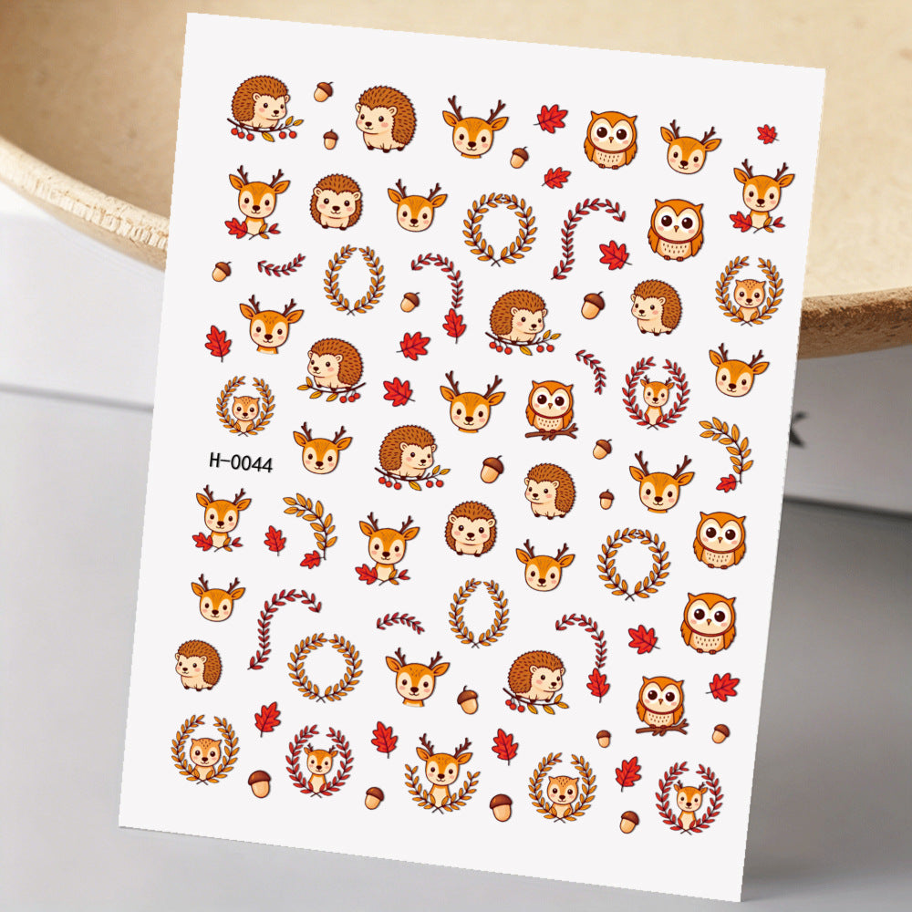 Niedliche Hunde-Themen-Nagelkunst-Sticker