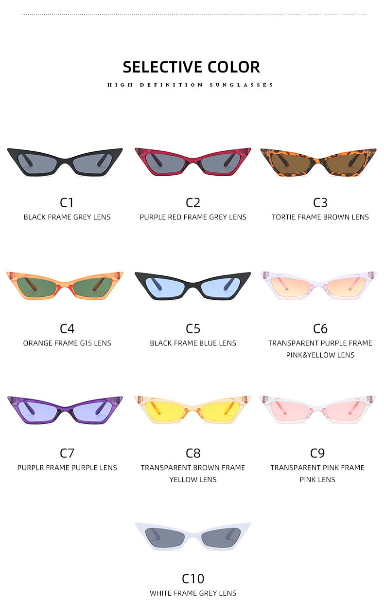Damen modische Cat-Eye Sonnenbrille Karnz
