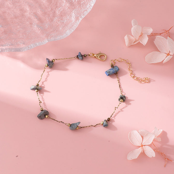 Rose Quartz Charm Fußkettchen Karnz