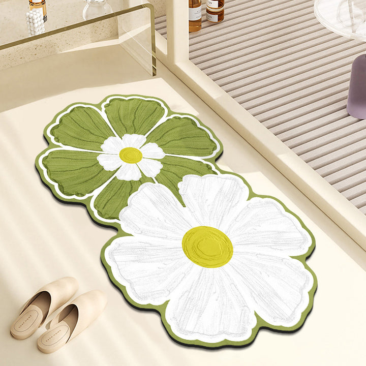 Dekorative Floral Badmatte