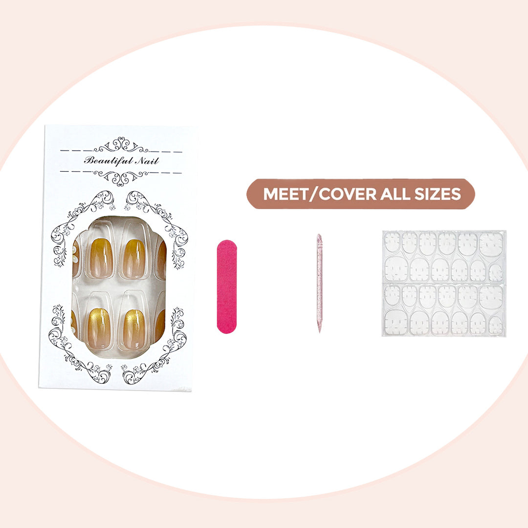 Floral Gradient Press-On Nail Set Karnz