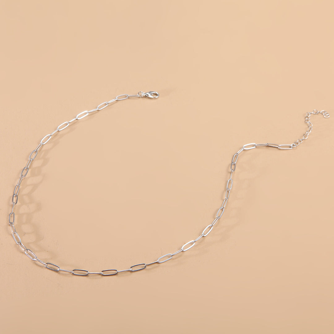 Schlanke lange Gliederkette Halskette Karnz