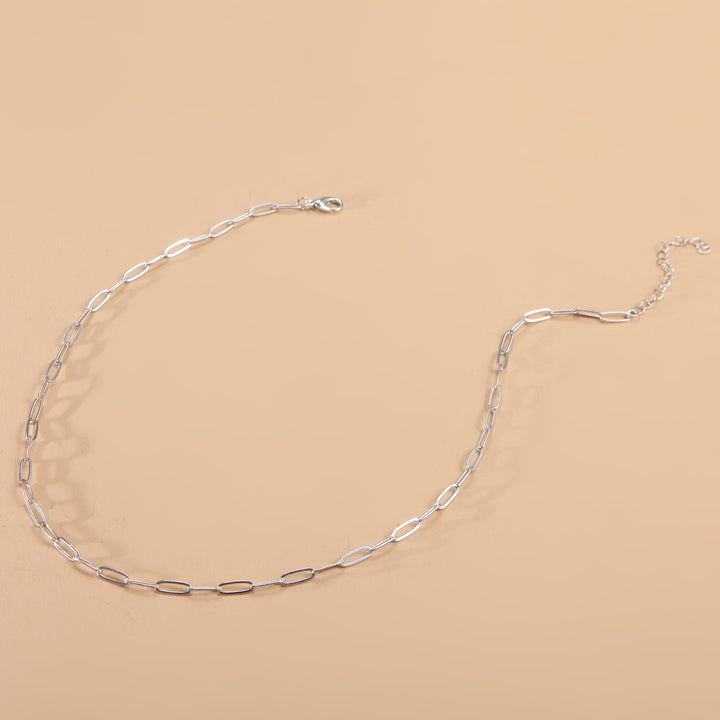 Schlanke lange Gliederkette Halskette Karnz
