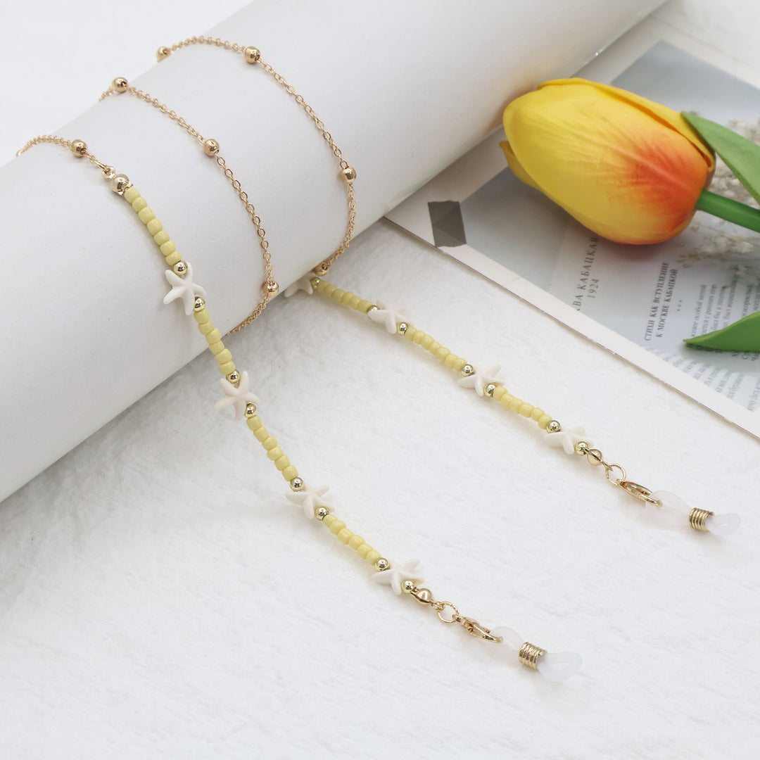 Strand-inspirierte Perlen-Brillenband Karnz