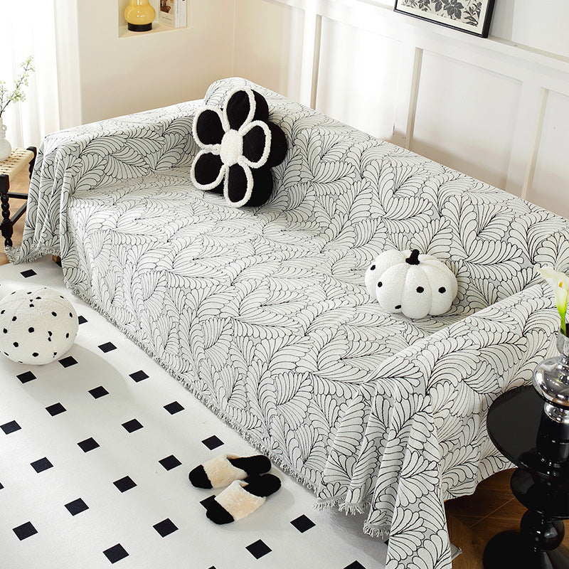 Gemütliche dekorative Fransen-Sofa-Wurfdecke