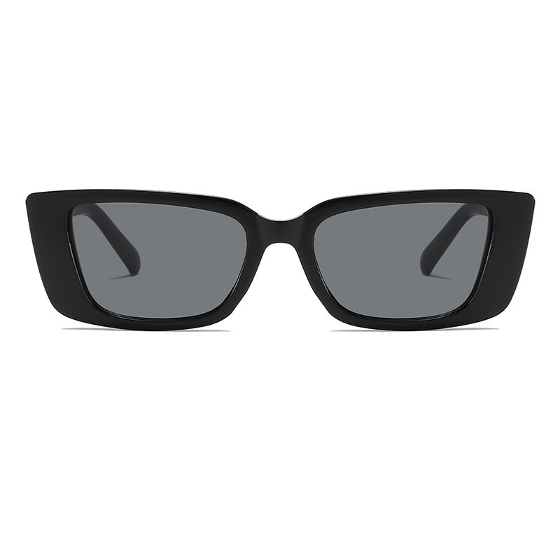 Übergroße quadratische Sonnenbrille mit glamourösem Akzent Karnz
