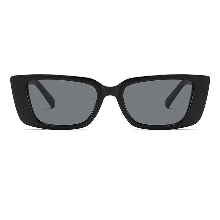 Übergroße quadratische Sonnenbrille mit glamourösem Akzent Karnz