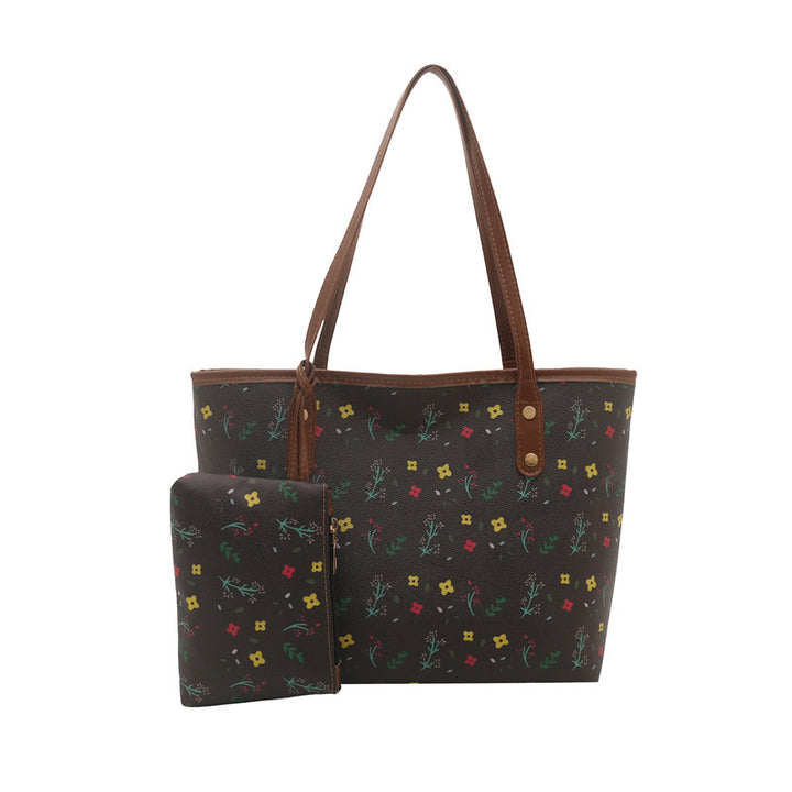 WoFloral gemusterte Strandtasche Karnz