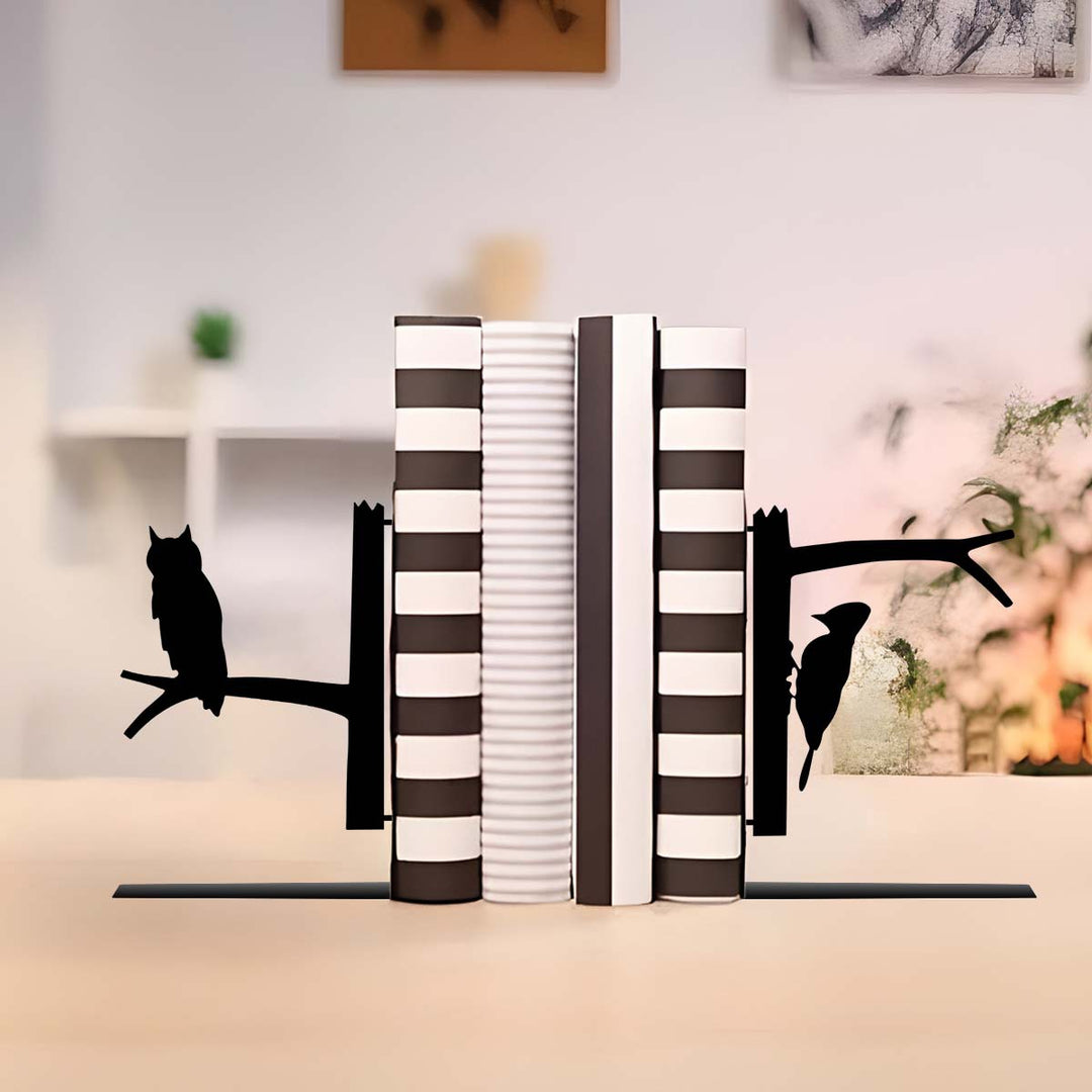 Dekorative vogelthematische Buchstützen