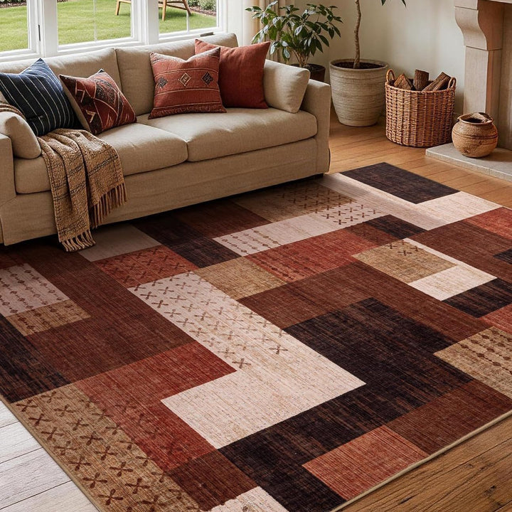Stylischer geometrischer Teppich