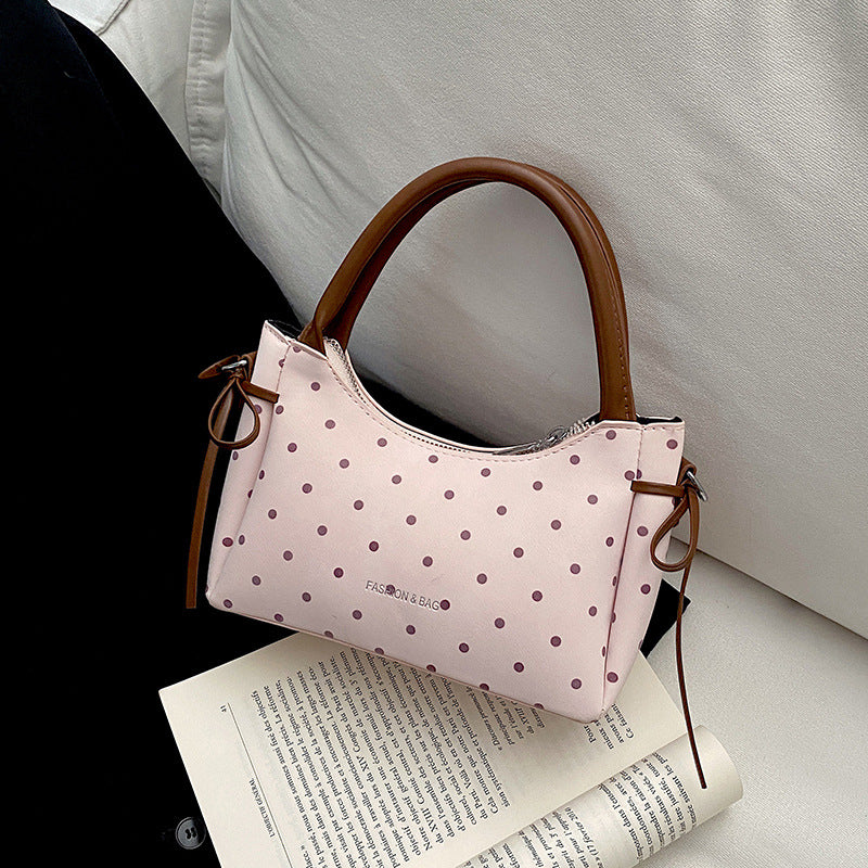 Premium Polka Dot Mini Handtas