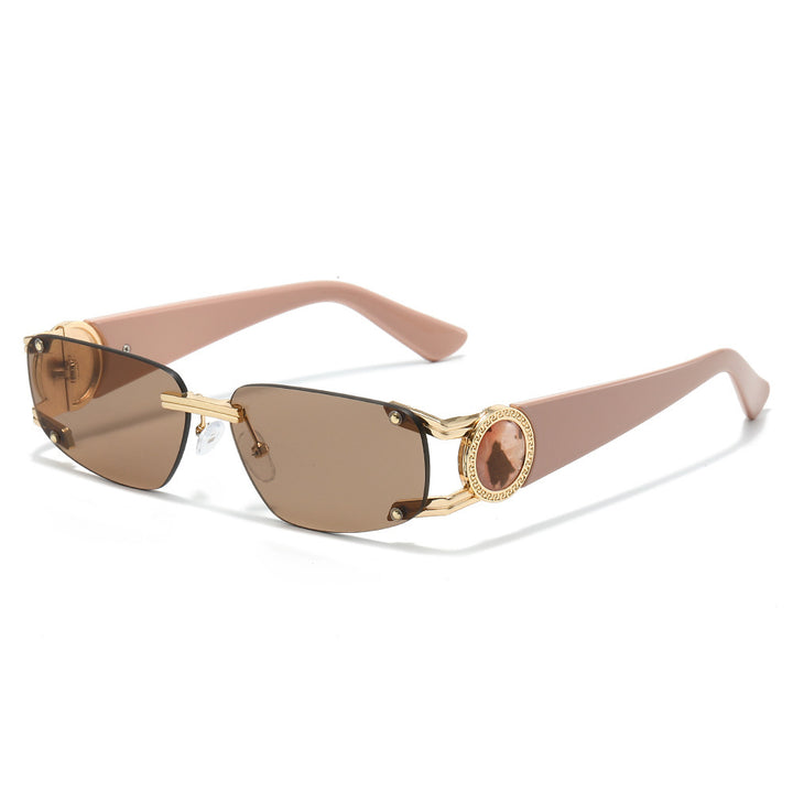 Stylische Minimalistische Rechteckige Sonnenbrille Karnz