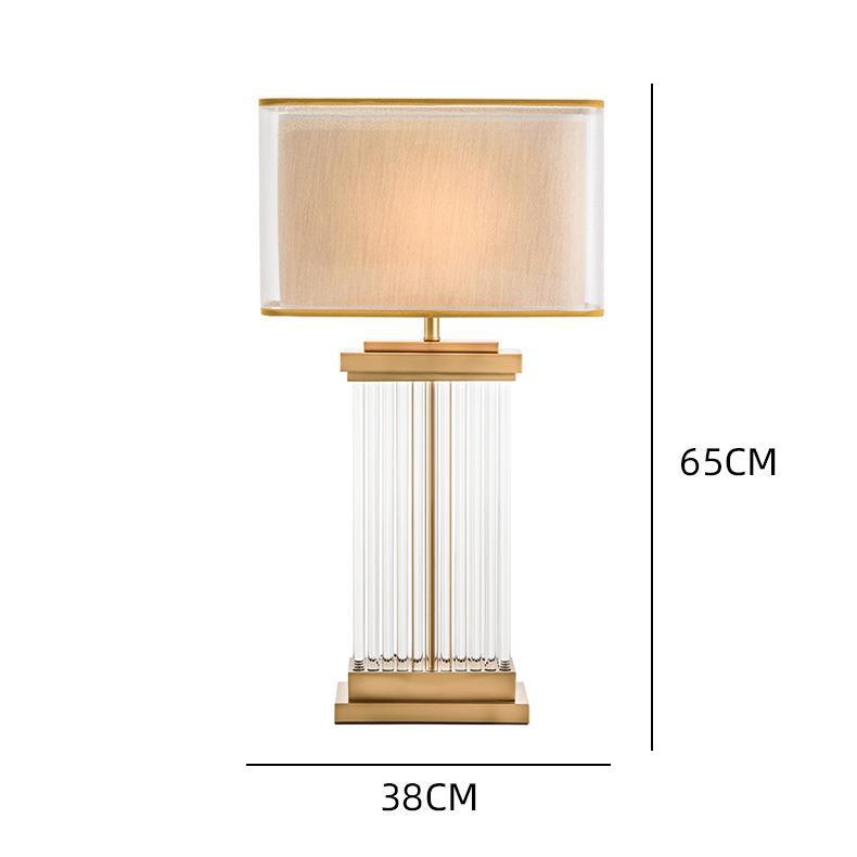 Elegante Kristall Tischlampe