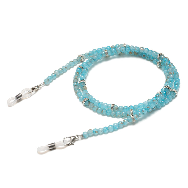 Elegante Perlen Brillenhalter Kette Karnz