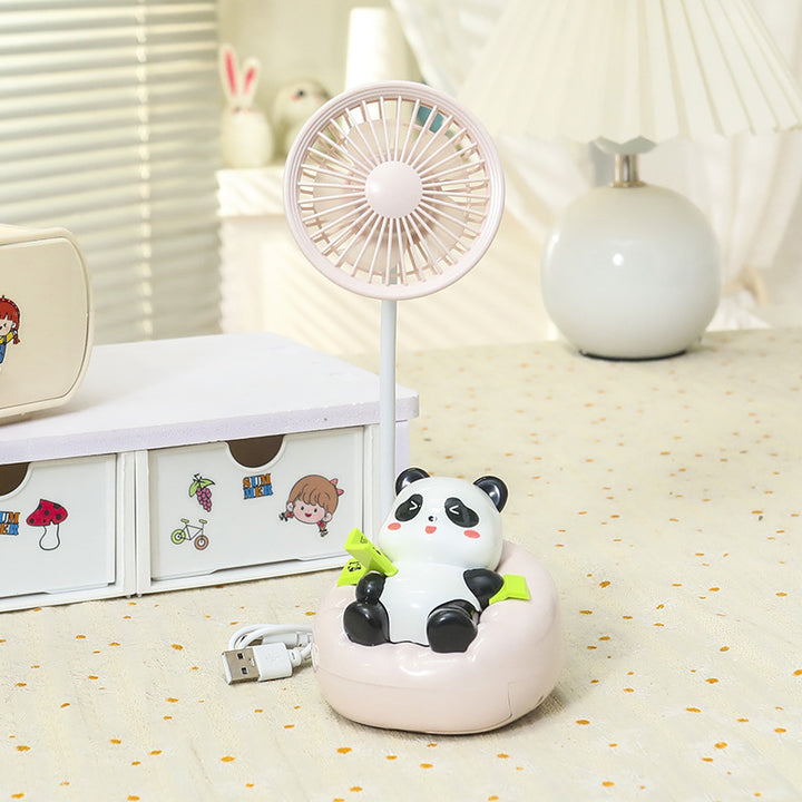 Unisex Mini Tischventilator mit süßem Panda-Design Karnz