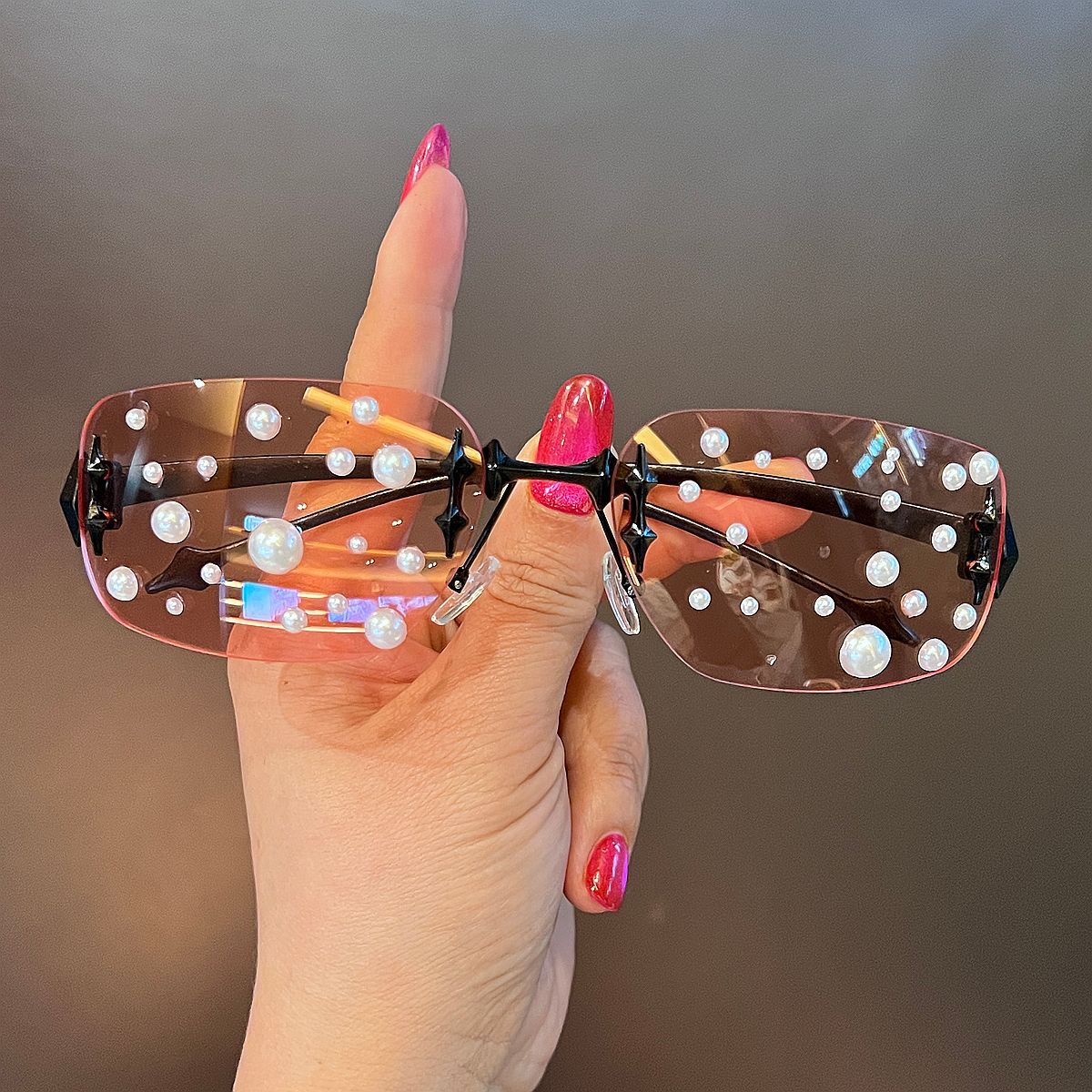 Damen Dekorative Designer-Sonnenbrille Karnz