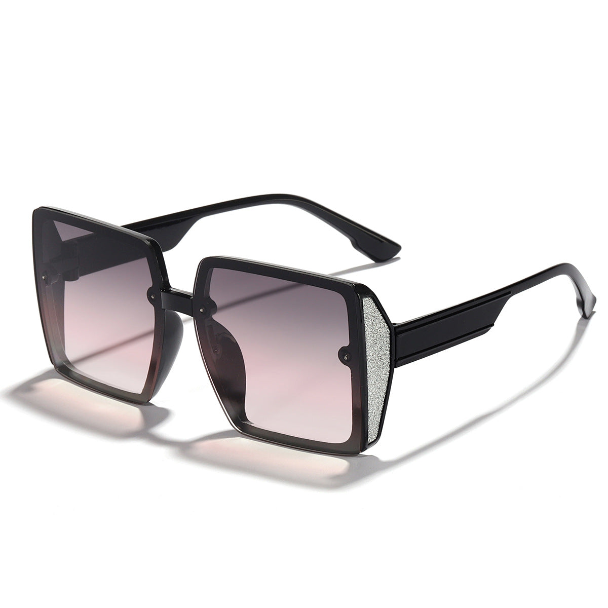 Damen oversized Sonnenbrille mit glänzendem Akzent Karnz
