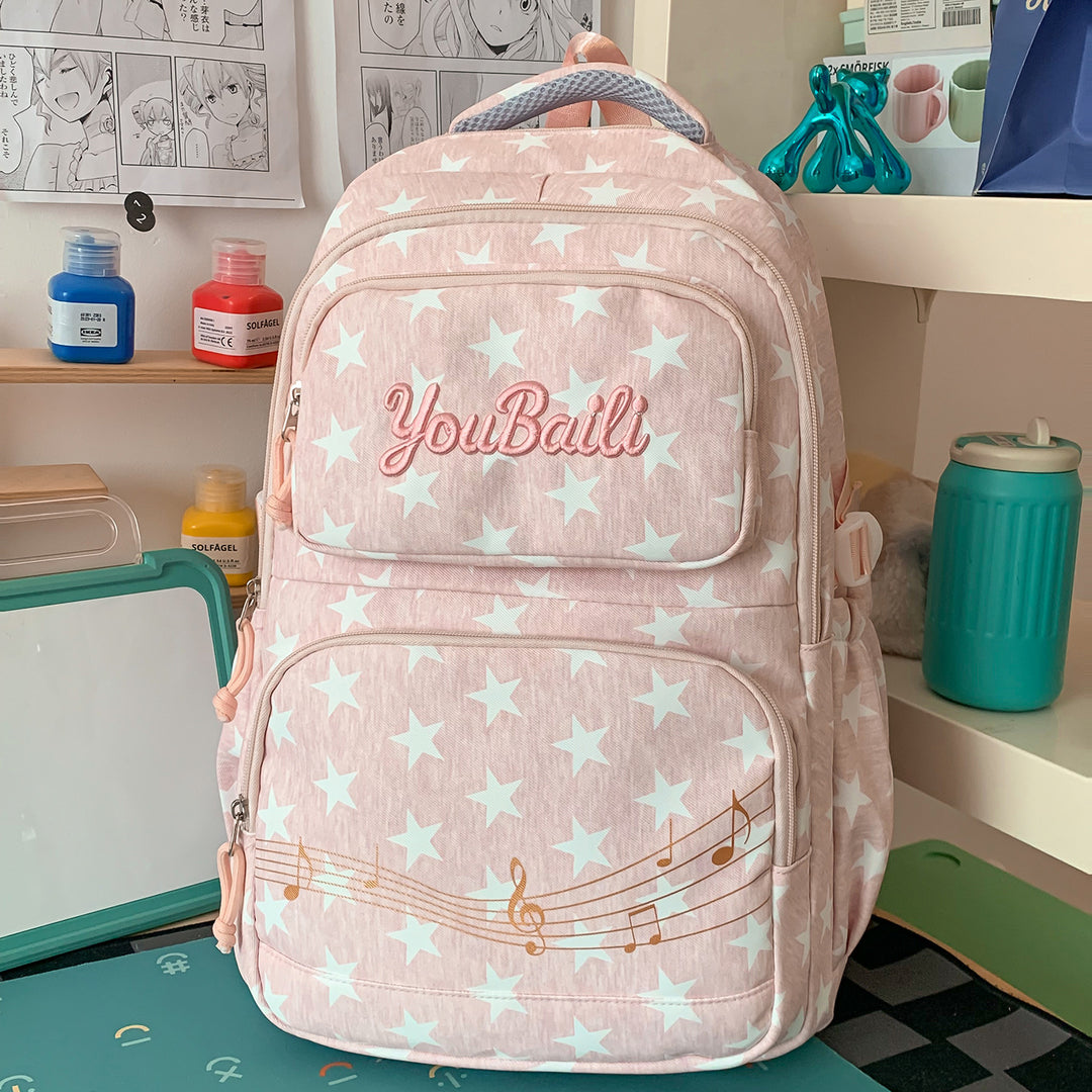 Sternenmuster-Canvas-Rucksack Karnz