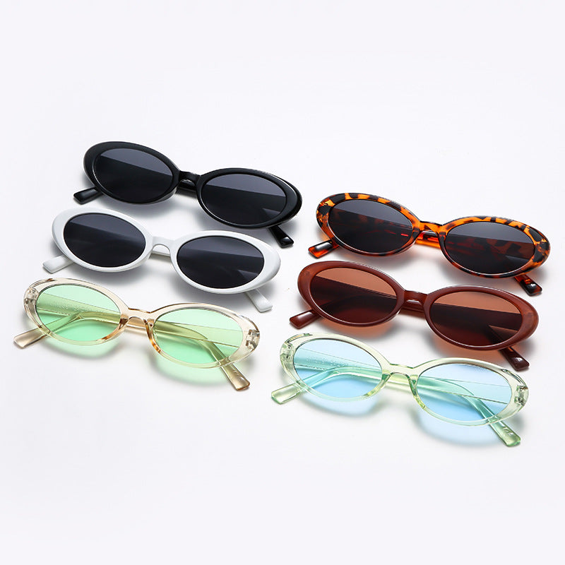 Damen elegante Cat-Eye Sonnenbrille mit einzigartigem Animal-Print Karnz
