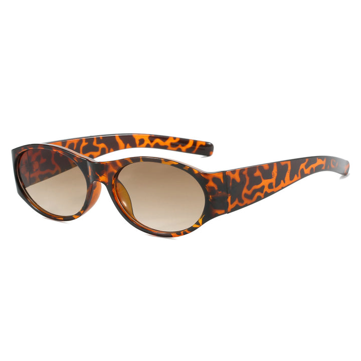 Damen modische Sonnenbrille mit elegantem, ovalem Design und UV-Schutz Karnz