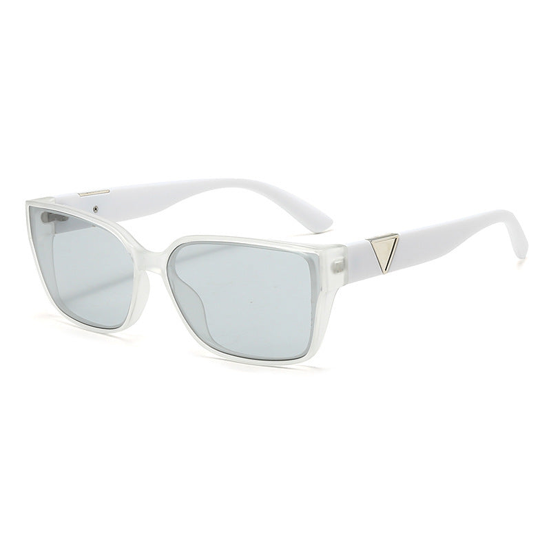 Damen Oversized quadratische Sonnenbrille mit eleganten Akzenten Karnz