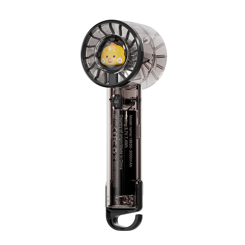 Damen tragbarer Mini-Handventilator mit LED-Stimmungslicht Karnz
