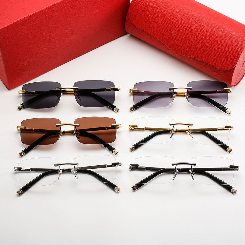 Damen schicke Sonnenbrille mit elegantem Metallrahmen und polarisierenden Gläsern Karnz
