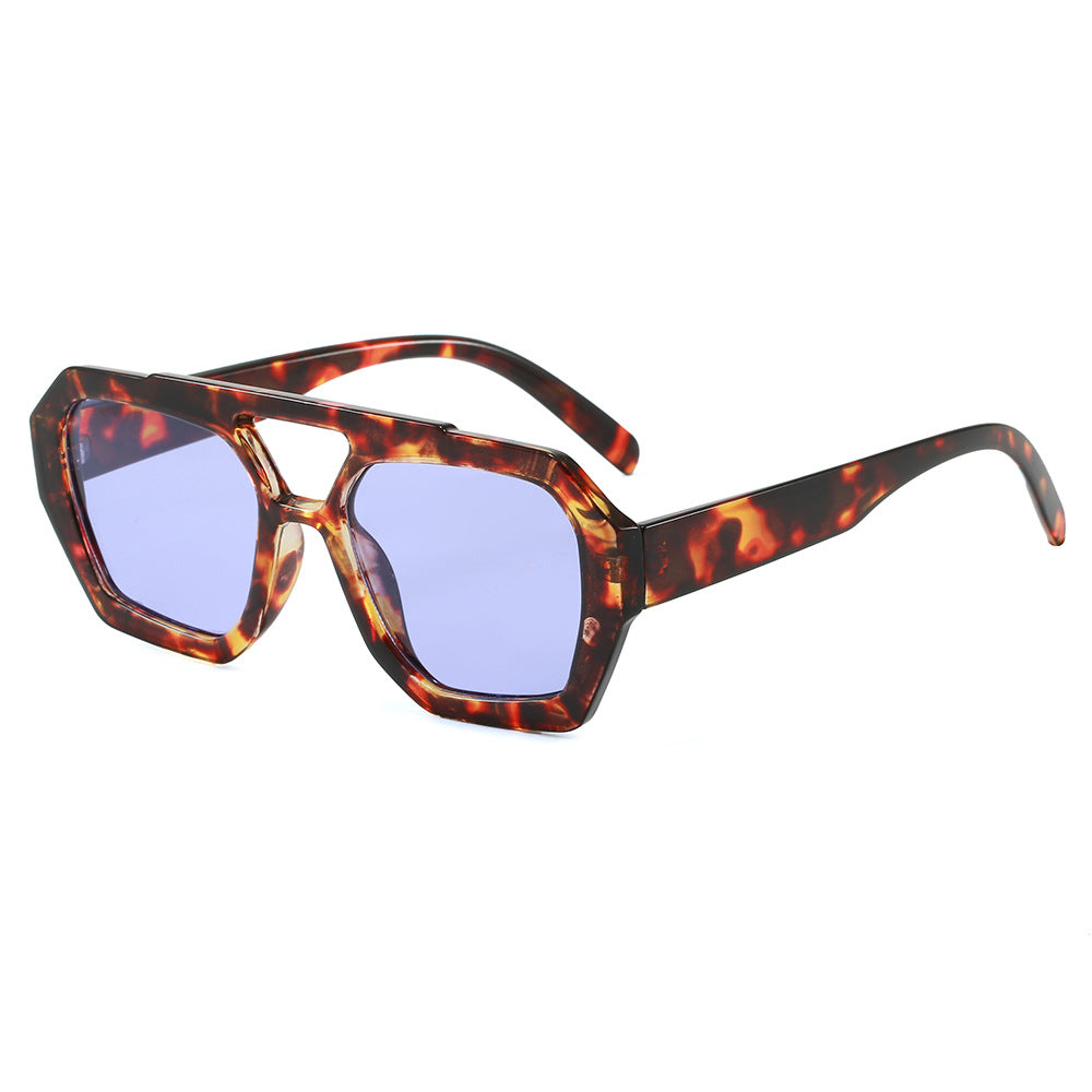 Damen geometrische Sonnenbrille im extravaganten Design Karnz